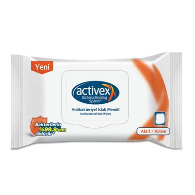 Activex Islak Mendil Antibakteriyel Aktif 12li
