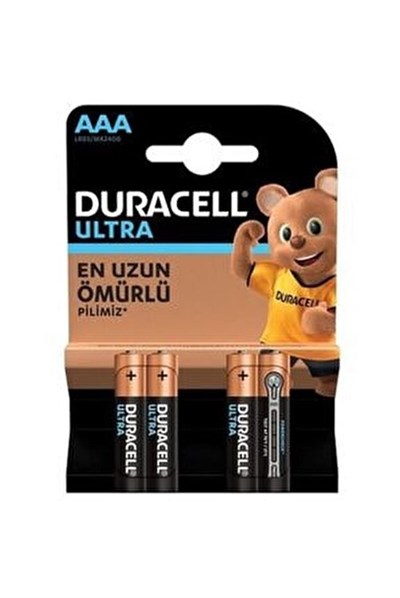 Duracell 4Lü Ultra İnce Pil AAA 